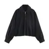 AliExpress transfronterizo 2026 Primavera Nuevo Abrigo Chaqueta Suave con Solapa y Cremallera para Mujer 3046341