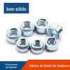 Porca Rebite Engrenada Zincada Azul Placa de Pressão de Painel Porca Redonda Embossada com Engrenagem Porca Redonda de Vedação