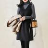 Vestido Chaleco de Lana para Mujer, Nuevo Estilo Otoño e Invierno 2026, Vestido Chaleco, Estilo Coreano, Vestido de Tirantes de Longitud Media, Vestido Base