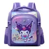 Mochila escolar transfronteiriça mochila de jardim de infância para 2-5 anos, mochila fofa de desenho animado 3D infantil Kuromi de duas alças
