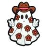 Serie de Halloween Más Vendida de Amazon Zapatos Suaves de Goma PVC Fantasma Hebillas de Zapatos de Flor al por Mayor Spot Transfronterizo Accesorios para Zuecos