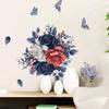 Adhesivos de pared de flores y mariposas transfronterizos Dormitorio Sala de estar Habitación Pintura decorativa Embellecimiento Adhesivos autoadhesivos AliExpress Cabello