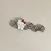 Nuevo Set de Dos Piezas Gato Kt Plateado Pasador para el Cabello Headdress Accesorios para Funda de Teléfono Móvil Parche Acrílico Decoración con Pegamento de Crema