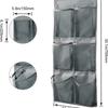 [Encuentra una Fábrica] El Nuevo Gancho Más Vendido de Amazon Gabinete de Malla Gris Almacenamiento para Dormitorio Bolsa de Almacenamiento de Montaje en Pared