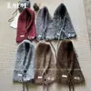 Gorro Balaclava Estilo Coreano para Mujer, Gorro de Protección para Orejas de Otoño e Invierno, Gorro Integrado con Bufanda para Cuello, Gorro a Prueba de Frío para Viajes al Aire Libre