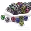 Cuentas Redondas Acrílicas Estampado de Leopardo de 16 mm Sueltas para Pulsera, Collar, Pasador de Pelo, Pendientes, Colgante de Cuenta DIY