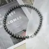 Nuevo Color de Alta Calidad Tono Frío Tono Frío Claro Collar de Perlas Versátil de Alta Calidad Lujo Ligero Cadena para Clavícula de Tono Frío de Alta Calidad