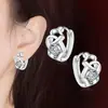 Brincos de Diamante Amor Brincos Simples Entrelaçados Amor Diamante Geométricos em Forma de Coração Brincos Brincos Brincos Brincos Brincos Brincos Brincos Brincos
