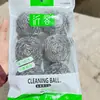 Bola de limpieza bola de limpieza de acero inoxidable negocio súper genuina bola de alambre de acero 6 bolas de limpieza independientes productos genuinos yi invitado alambre de acero