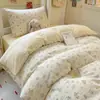 Nuevo Juego de Cama de Hilo Puff 2026 - Estilo Crema Dormitorio Estudiantil Cama Individual Juego de Tres Piezas, Adecuado para Todas las Estaciones