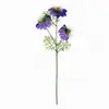3 garfos 3 cabeças simulação Nigella Damascena Crisântemo Persa Flor de Seda Cerimônia de Casamento Salão de Casamento Caminho Arranjo de Flores Decoração Flor Falsa Material de Flor Artificial