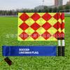 Ejemplo de entrenamiento de fútbol transfronterizo, patrulla de árbitros de fútbol, corte de banderas fronterizo, equipo de árbitros de bandera, equipo para partidos de fútbol