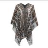 Chal de verano de gasa estampada para protección solar, tipo jersey, con hebilla de perlas, chal de seda, venta al por mayor, Amazon, toalla de playa de lunares para mujer