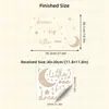 Hs1848C Estilo Madeira Natural Quarto de Bebê Aconchegante Sonhe Alto Frase em Inglês Cor Madeira Clara Lua Crescente e Estrelas Adesivos de Parede