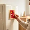 Nuevo producto transfronterizo: Marco de fotos de hombre de jengibre navideño, imán para nevera, pegatina magnética acrílica para nevera, pegatina magnética de Papá Noel