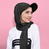 Gorra de Béisbol con Visera de Color Sólido para Mujer, Bufanda Versátil, Pañuelo para la Cabeza, Gorro