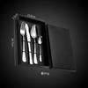 Conjunto de Talheres de Aço Inoxidável 1010 Transfronteiriço Conjunto de 24 Peças Faca de Bife Comida Ocidental Garfo e Colher Armazenamento Criativo Talheres Caixa de Presente