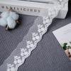 Acessórios de Roupa de Renda Bordada em Malha Branca diy Saia Feita à Mão Manga Decorativa Borda de Cortina Largura 2,5-8cm