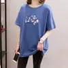 Nova Camiseta de Manga Curta para Mulheres 2026, Verão, Caimento Solto, Comprimento Médio, Tamanho Grande, Rejuvenescedora, Esconde a Barriga, Top Emagrecedor