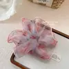 Estilo coreano Flor de gaze de grandes dimensões Big Bowring Anel de cabelo Estilo japonês Moda elegante Anel de cabeça de menina Boutique Acessórios para o cabelo