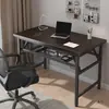 Mesa de Computador Dobrável Mesa de Escritório Mesa para Home Office Mesa Pequena para Quarto Mesa Simples de Estudo e Escrita Retangular