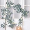 Imitación Ratán Planta Enredadera Verde Rosa Hoja de Uva Decoración Planta Verde Vid Flor Vid Hojas de Hiedra Venta al por Mayor