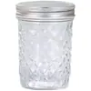 Frasco de Almacenamiento de Diamante en Forma de Diamante, Frasco Sellado, Botella para Bebidas de Caviar, Frasco de Vidrio para Alimentos Ligeros tipo Mason Jar, Botella de Miel con Tapa