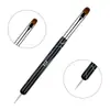 Caneta para Nail Art Haste de Onda Quente Mais Vendida na Fronteira, Haste Acrílica de Uso Duplo, Ferramenta Caneta para Manicure Francesa de Fototerapia