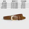 Cinto Fino Versátil de Alta Qualidade Feminino Estilo Estudante Hong Kong Ins Cor Lisa Vestido Acessórios Emagrecedores Cinto de Cintura