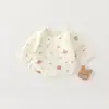 Roupa Acolchoada de Algodão Meia-Costas Classe A Outono e Inverno para Meninos e Meninas, Tops para Recém-Nascidos, Roupas Sem Costura Estilo Monge