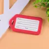 Etiqueta de bagagem em material PP atacado chaveiro colorido etiqueta de bagagem acessórios para impressão de cartão de embarque de viagem logotipo imprimível