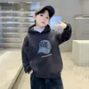 Sudadera con capucha para niño 2026 Nueva Moderna Fresca de Manga Larga con Estampado de Letras, Otoño Casual Elegante Moda