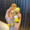 Pingente Chaveiro Gatinho Fofo, Pingente Bola de Pelo Gato Ciclista, Decoração de Mochila de Estudante, Pequeno Presente Atacado