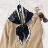 Moda Outono Celebridade da Internet Moda Triângulo Estampado Espinha de Peixe Toalha Estilo Coreano Acessórios de Roupa de Negócios Feminina Lenço