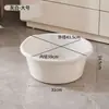 Tina de lavandería engrosada y ampliada para baño y balcón, tina redonda grande de plástico para lavar ropa, tina para bañar niños