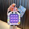 Llavero musical con forma de animal pequeño, juguete de descompresión, llavero, bolsa, colgante, máquina de garra, pequeño regalo al por mayor