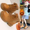 Zapatos para Niñas Botines Cortos Martin para Niños Nuevo Estilo Primavera y Otoño 2025 Moda de Invierno Niños Bebés Botas de Ruibarbo Modernas