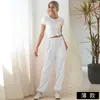 Amazon 2024 vestuário feminino transfronteiriço europeu e americano Quatro Estações casa lazer esportes legging básico solto 1631