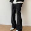 Pantalones de Hombres de Tendencia Casual Versátiles Cleanfit Ligeramente Acampanados Corte Desestructurado Empalmado Básico Drapeado Americano