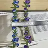 Borda de Renda Bordada Colorida Solúvel em Água de 3,5 cm de Largura para Saias Hanfu, Acessórios de Cabelo e Acessórios de Vestuário, Disponível para Atacado Transfronteiriço