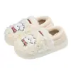 Lidani Cabeza de Dibujos Animados Bordado Vacío Lindo Nuevo Hogar Pantuflas de Algodón Pareja Antibacterianas Zapatos de Casa Mujer Otoño Invierno Hombre