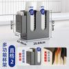 Suporte de Copo de Milk Tea de Metal Suporte de Copo de Papel Descartável para Loja de Café e Milk Tea Porta-Palitos Suporte de Armazenamento Multifuncional para Bar