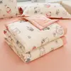 Colcha de Verano de Algodón de Xinjiang Jie Liya con Bordes Ensanchados, Algodón Lavado, Estampado de Dibujos Animados, Colcha de Aire Acondicionado, Disponible para Compra y Venta al por Mayor