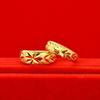 Tienda de oro Kuaishou transfronteriza mismo anillo Abierto Anillo de pareja anillo de imitación de oro para mujer puesto de venta en vivo suministro