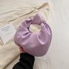 Bolsa pequena de alta textura para mulheres 23 nova moda de celebridades da Internet bolsa de mão com nó estilo coreano bolsa de nuvem plissada da moda