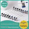 Multifuncional aço inoxidável calças fortes clip metal cinto antiderrapante clipe secagem rack calças rack 10 fabricantes spot