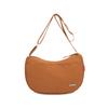2025 Nueva Moda Bolso de Axila para Viajeros Todo Combinable Tela Lavada Bolso de Hombro Cruzado para Mujer Estilo Japonés Casual Bolso Dumpling