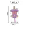 Copo de Água de Vidro Transparente Simples de Verão Portátil Separação de Chá e Água Copo com Flores com Tampa e Canudo Copo para Bebidas Frias de Alto Valor de Cor