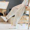 Pantalones de Lino hasta el Tobillo para Hombre Verano 2022 Delgados Estilo Chino Pantalones de Algodón y Lino para Hombre Holgados Rectos Casuales