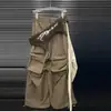 Pantalones Casuales de Nuevo Estilo para Mujer para Principios de Otoño 2025 con Diseño de Borlas, Pantalones Cargo de Pierna Ancha con Bloques de Color de Moda de Nicho